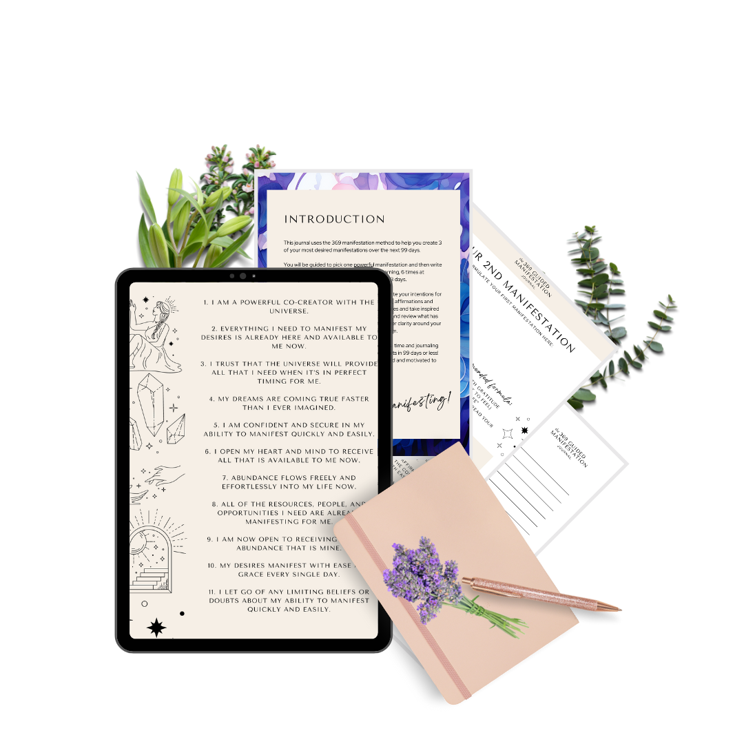 369 guided manifestation journal