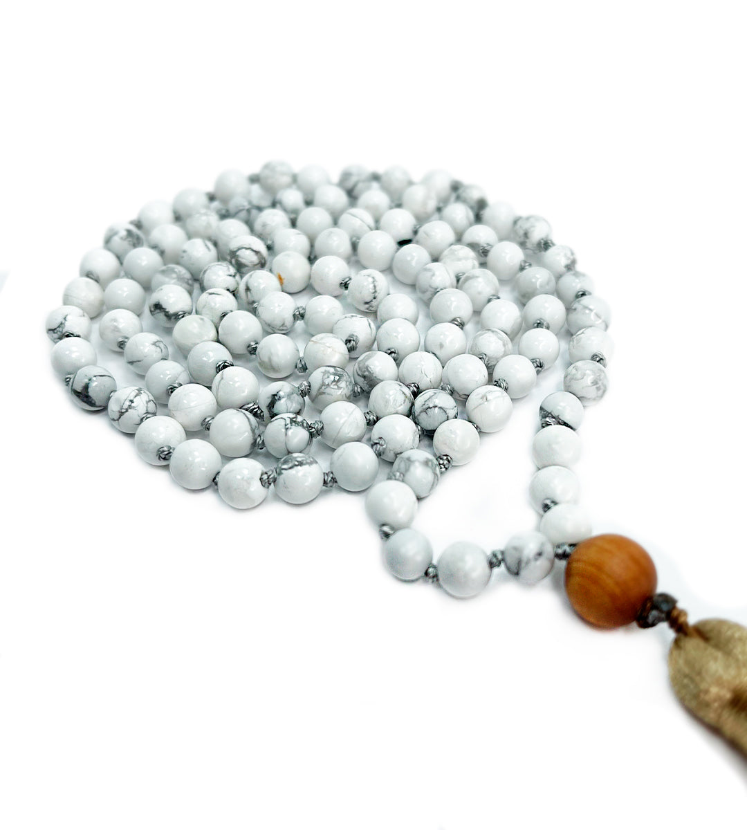 Stress Relief Howlite Mala Detail