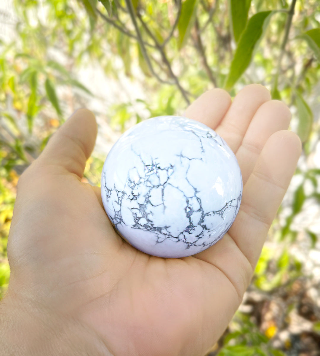 Howlite Sphere Sizing
