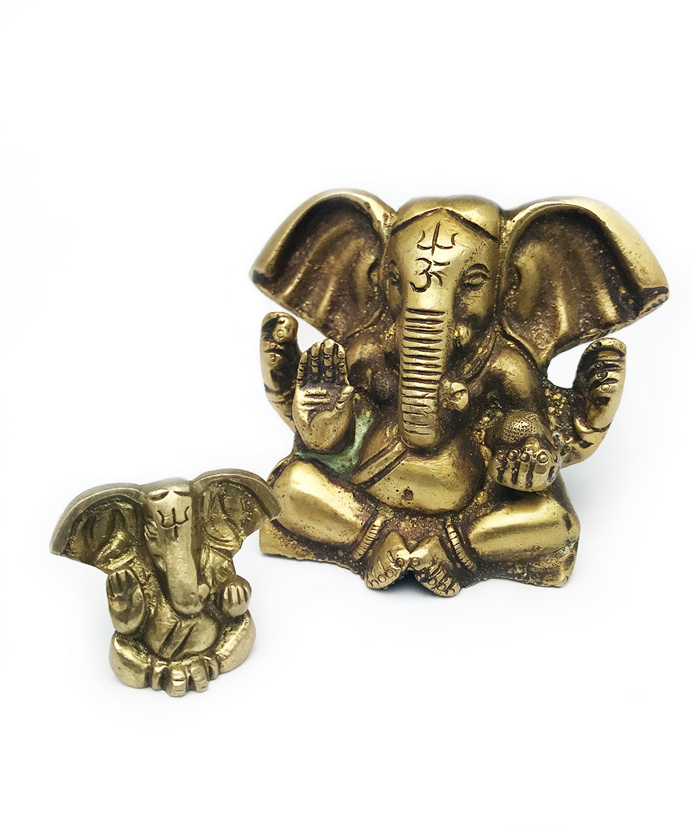 Medium Sized Brass Ganesha - The Deva Shop