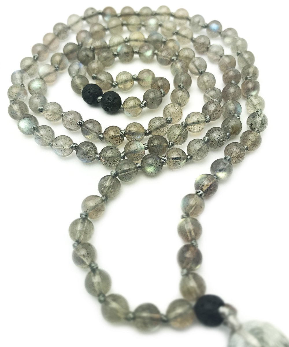 Labradorite Mala Detail