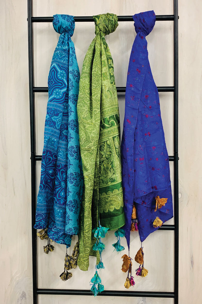 Recycled Silk Sari Scarves-Fair Trade!