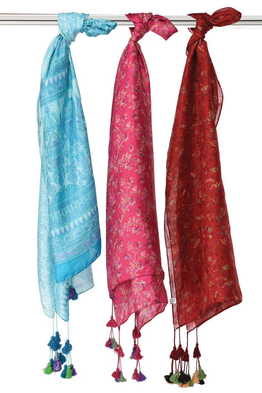 Recycled Silk Sari Scarves-Fair Trade!