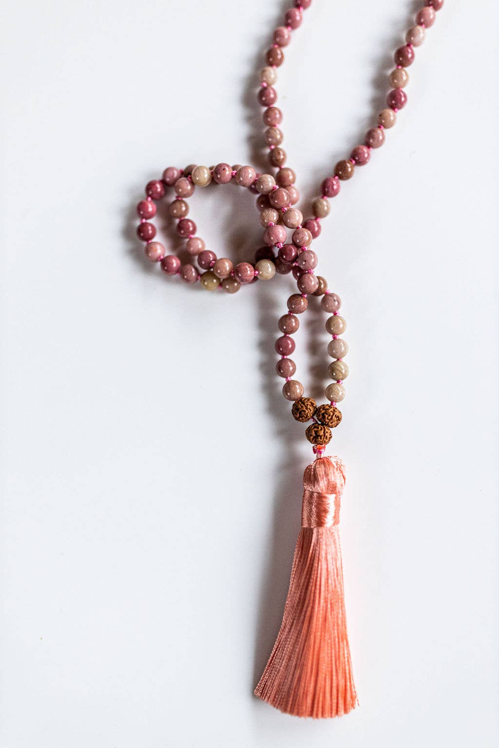 Heart Chakra Mala with Rudraksha Beads
