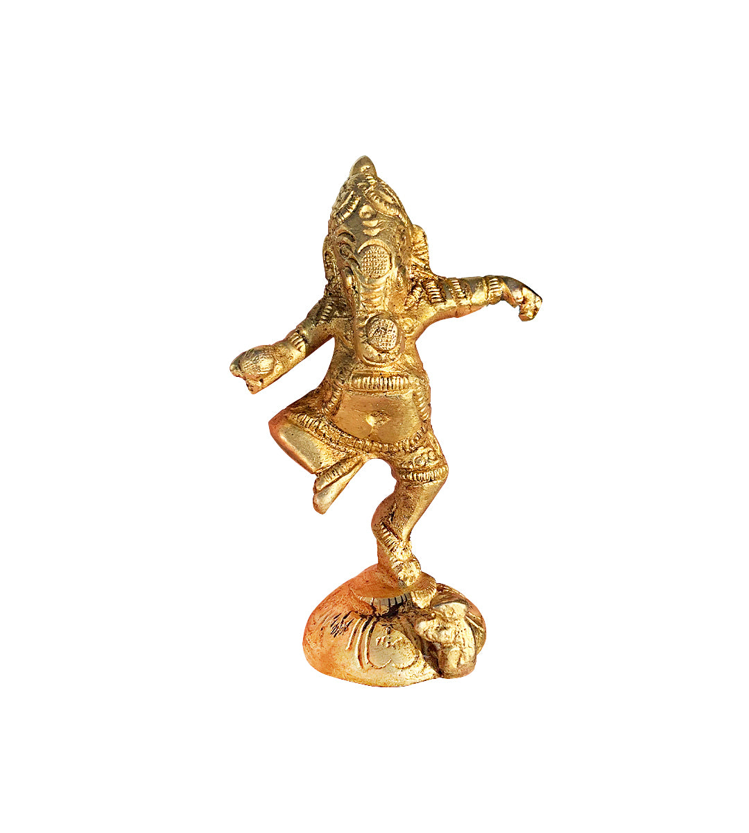 Brass Dancing Ganesha Statue - The Deva Shop