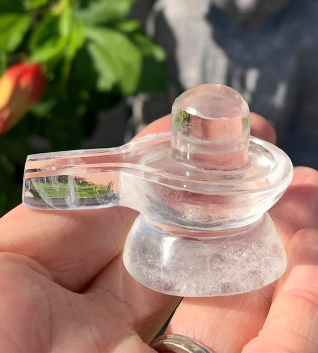 Clear Quartz Shiva Linga