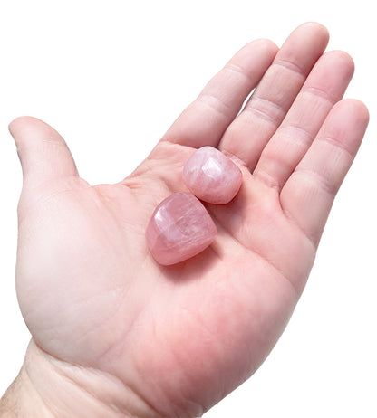 Rose Quartz Tumble Stones Sizing