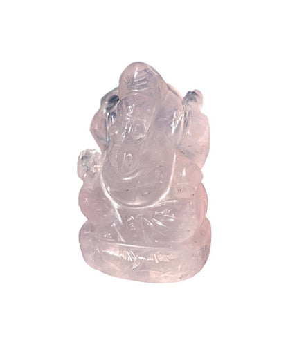 Rose Quartz Ganesha Statue - The Deva Shop