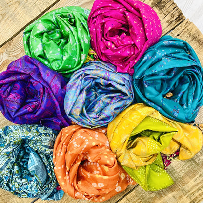 Recycled Silk Sari Scarves-Fair Trade!